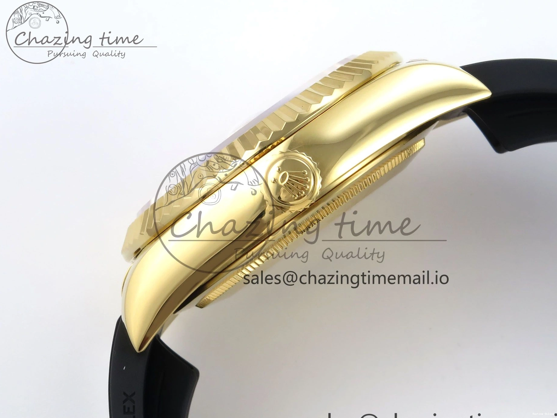 0701 Trendy Sky-Dweller 336238 YG ZF 1:1 Best Edition White Dial on Oysterflex Strap A23J (Gain Weight) 904